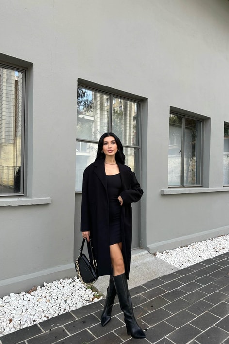 Oversize Trend Kaban Siyah