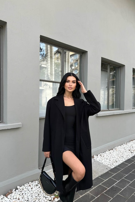 Oversize Trend Kaban Siyah