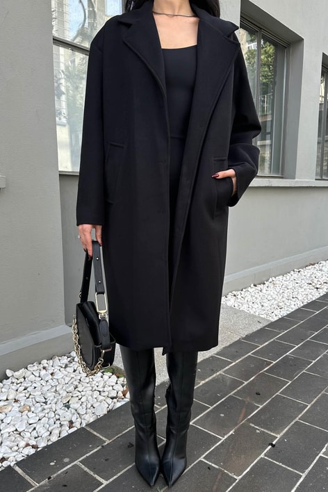 Oversize Trend Kaban Siyah