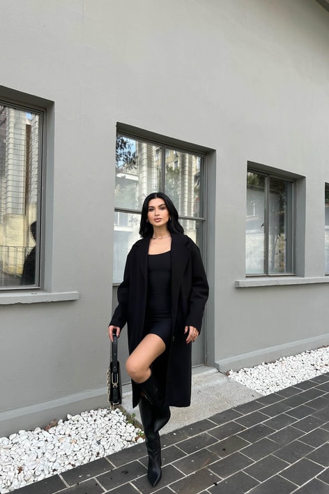 Oversize Trend Kaban Siyah