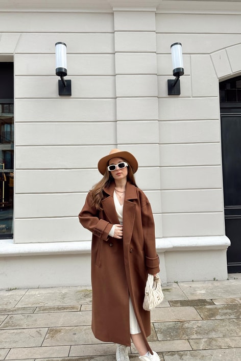 Premium Maxi Kaban Kahve