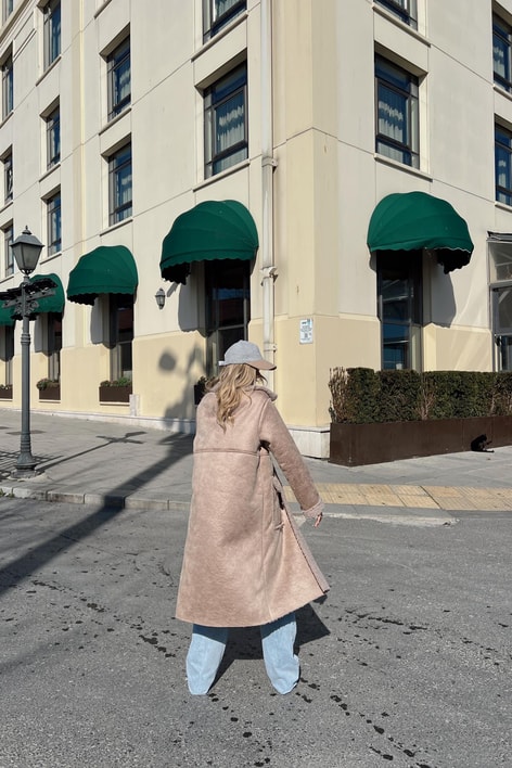 Teddy Astarlı Kaban Vizon