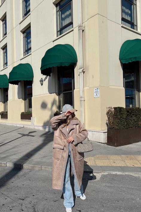 Teddy Astarlı Kaban Vizon