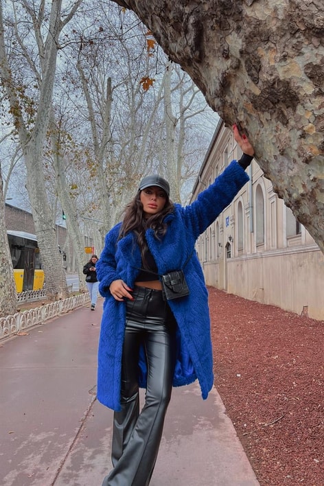 Yumoş Teddy Kaban Saks Mavisi