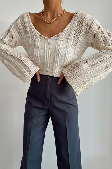 Ajur Tirko Kazak Krem