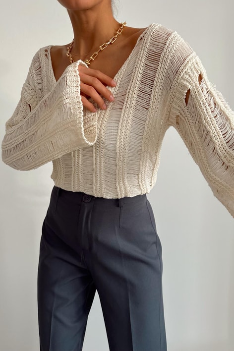 Ajur Tirko Kazak Krem