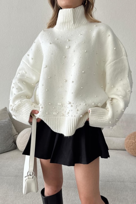 Balıkçı İnci Kazak Ekru