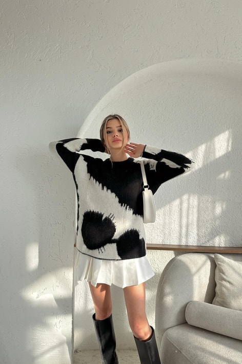 Degrade Tiftik Kazak Siyah