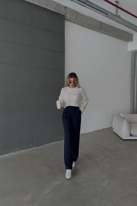 Düşük Kol Betty Kazak Ekru