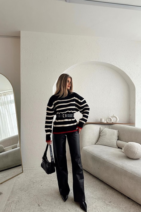 Line Balıkçı Kazak Siyah