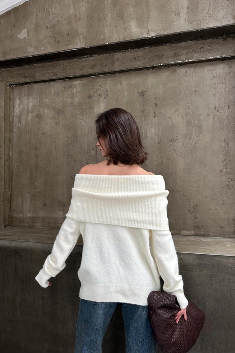 Madonna Yaka Baklava Desen Kazak Ekru