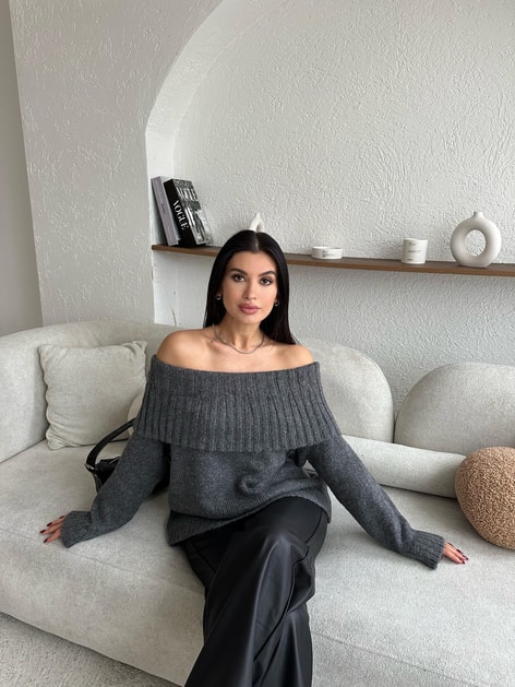 Madonna Yaka Triko Kazak Antrasit