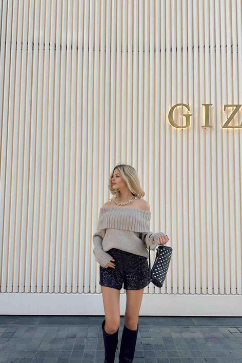 Madonna Yaka Triko Kazak Vizon