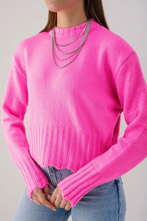 Oversize Kazak Fuşya