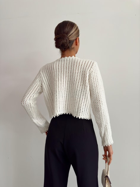 Ponpon Merserize Triko Ekru