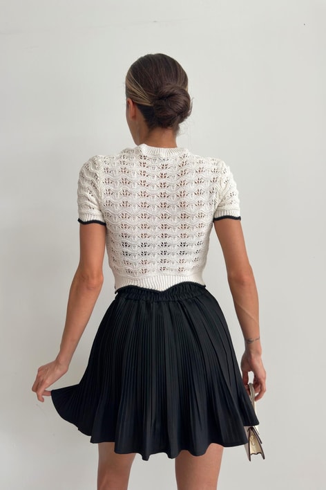 Wave Merserize Triko Krem