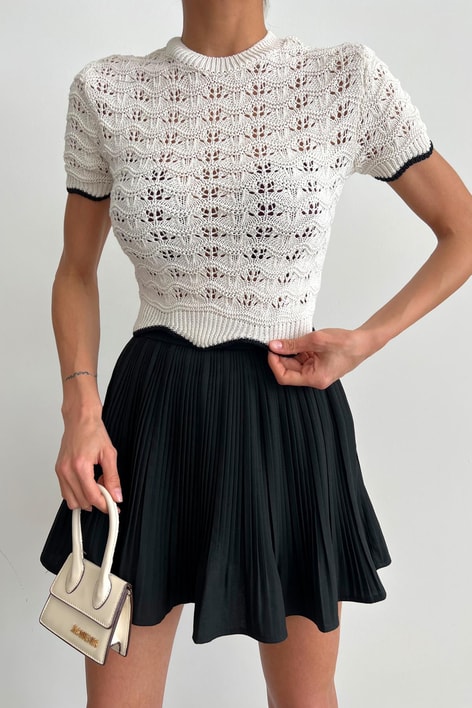 Wave Merserize Triko Krem