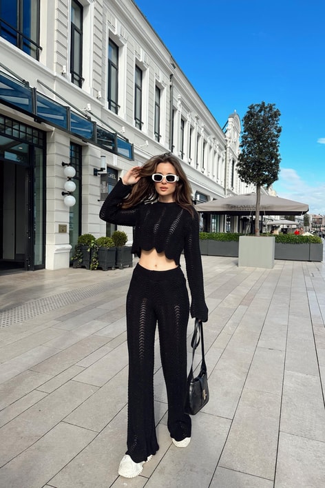 Wave Triko Kazak Siyah