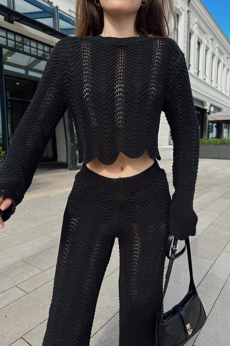 Wave Triko Kazak Siyah