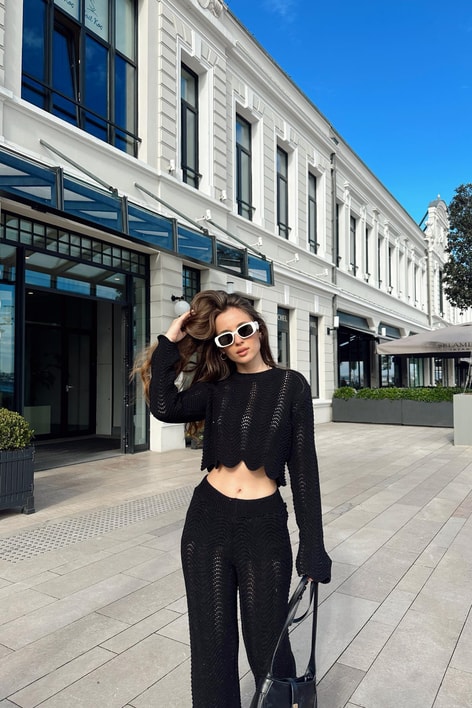 Wave Triko Kazak Siyah