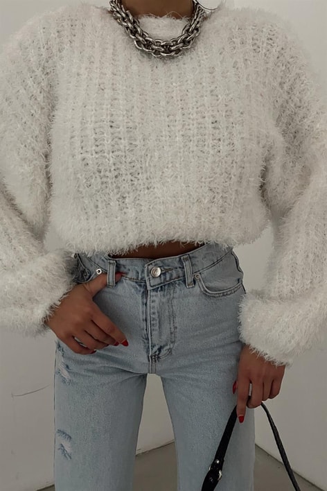Yumoş Crop Kazak Beyaz