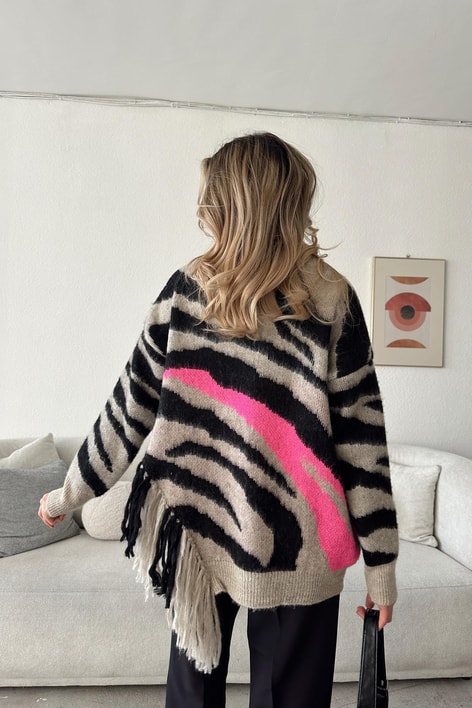 Zebra Püskül Kazak Vizon