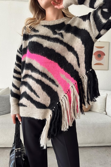 Zebra Püskül Kazak Vizon