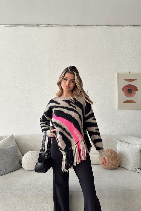 Zebra Püskül Kazak Vizon