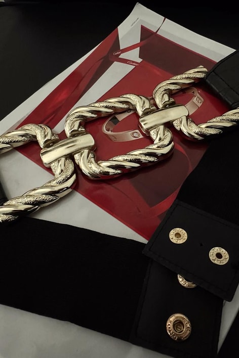 Sarmal Tokalı Elastik Kemer Siyah