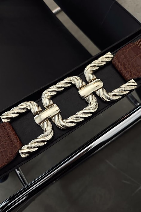 Sarmal Tokalı Elastik Kemer Taba