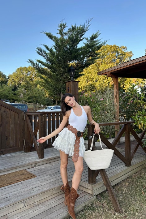 Zımbalı Deri Kemer Taba