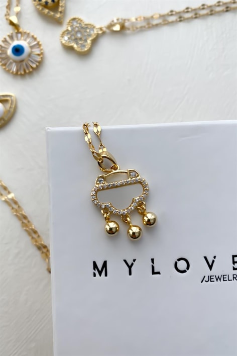 Bulut Zirkon Kolye Gold