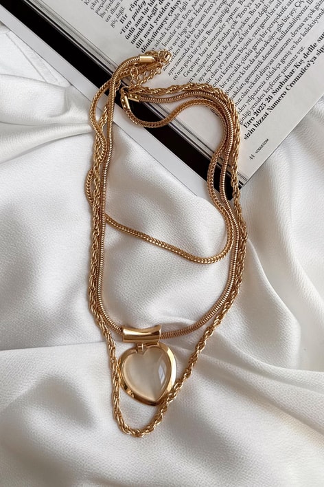 Gold Love Çoklu Kolye Gold