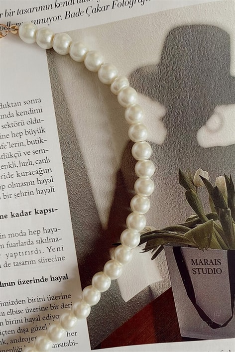 İnci Kolye Beyaz
