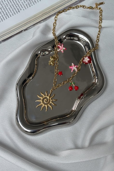Sun Flower Kolye Gold
