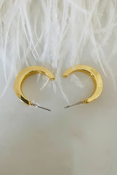 Halka Miande Küpe Gold