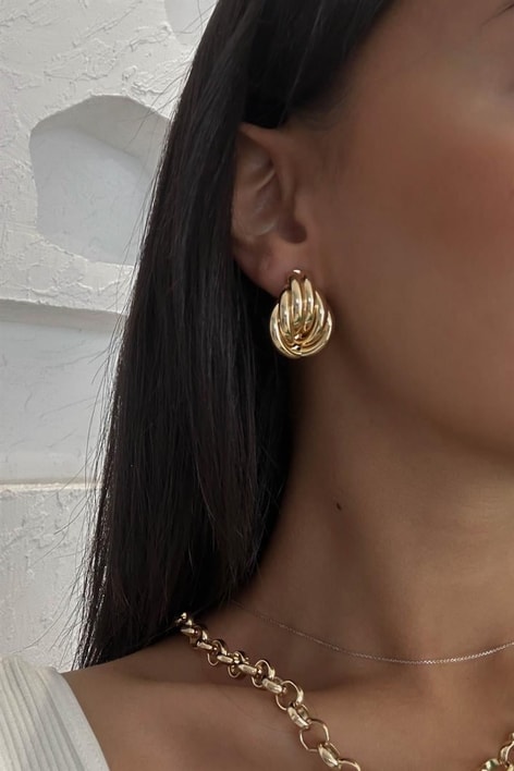 Sarmal Lea Küpe Gold