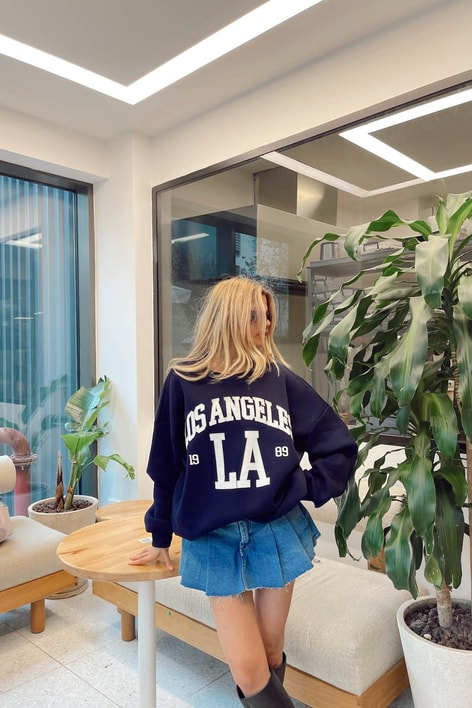 Los Angeles Sweatshirt Lacivert