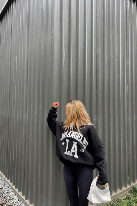 Los Angeles Sweatshirt Siyah