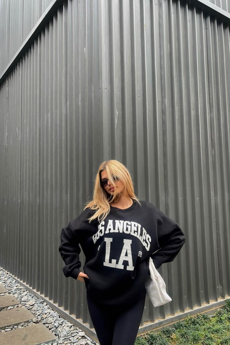 Los Angeles Sweatshirt Siyah