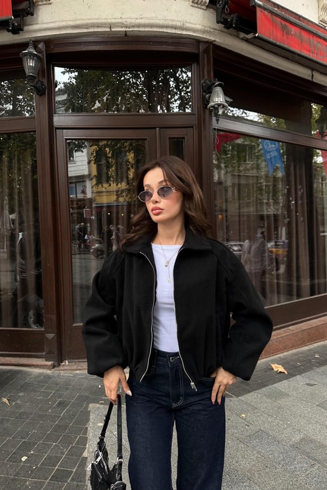 Bel Lastik Bomber Mont Siyah