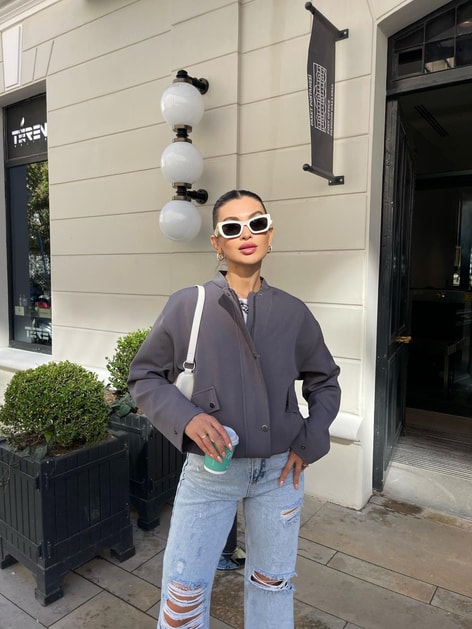 Çıtçıt Casual Bomber Mont Füme