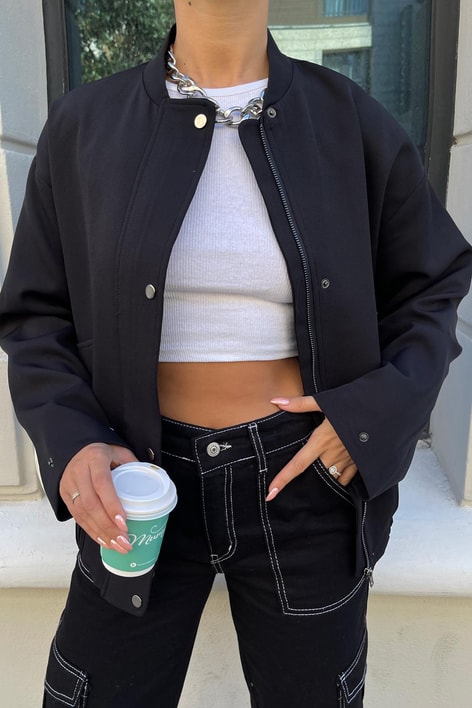 Çıtçıt Casual Bomber Mont Siyah