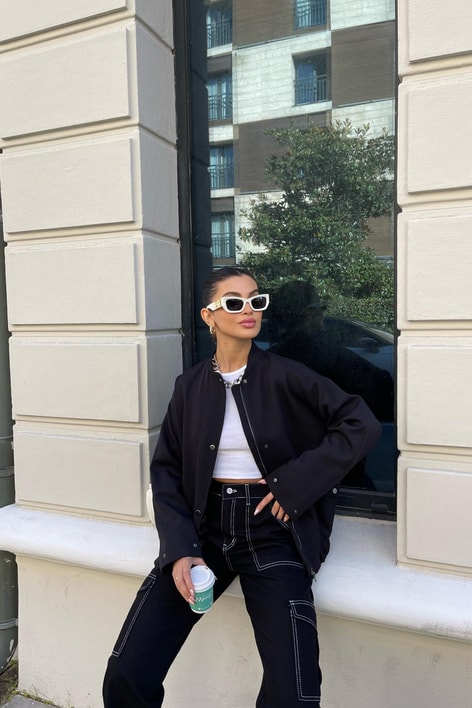 Çıtçıt Casual Bomber Mont Siyah