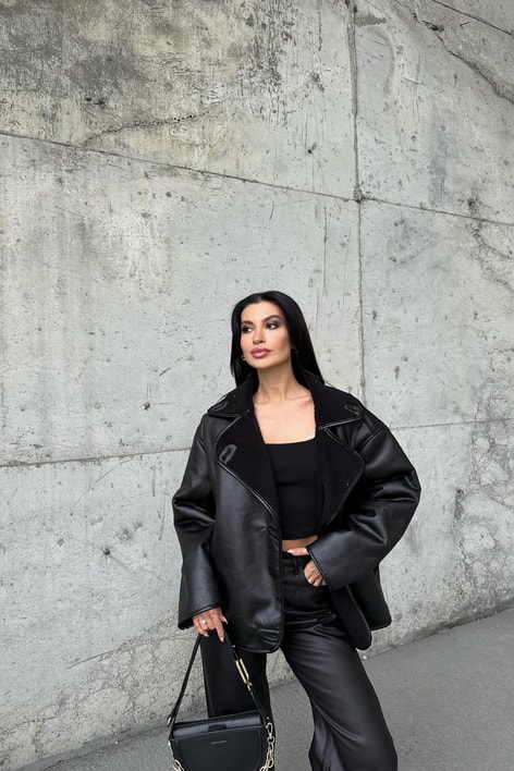 Deri Comfort Mont Siyah