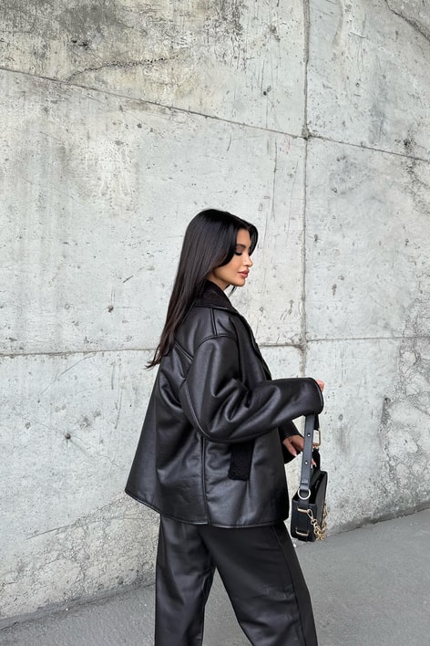 Deri Comfort Mont Siyah