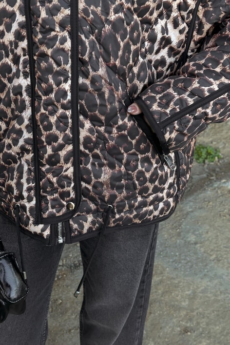 Leopar Puffer Mont Camel
