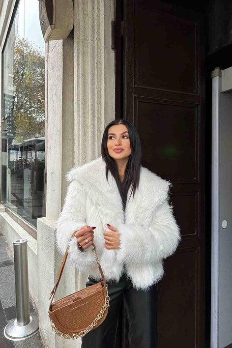 Premium  Suni Kürk Ekru