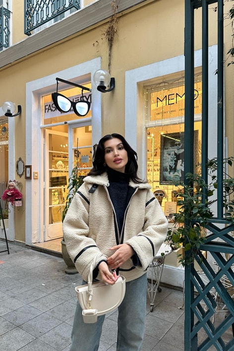 Trendy Puffer Mont Krem