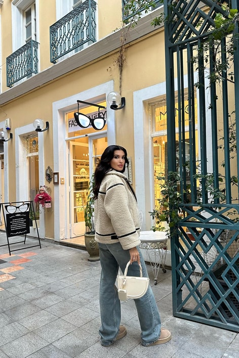 Trendy Puffer Mont Krem